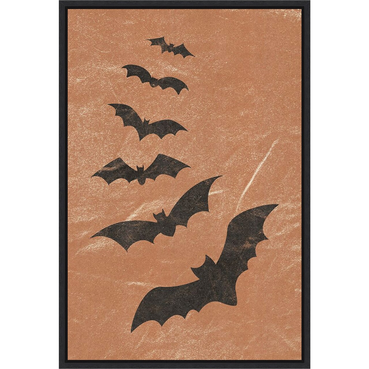 Bats by JJ Design Framed Canvas Wall Art